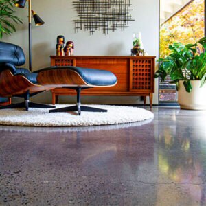 Feather Finish Concrete Flooring